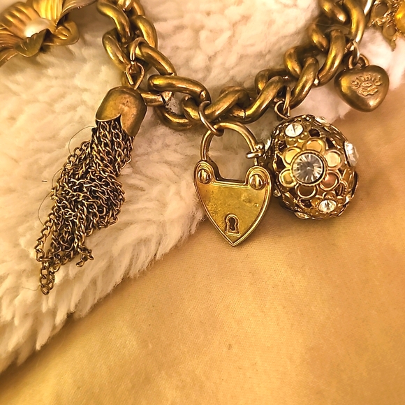 Heavy Brass Charm Bracelet - Picture 3 of 6